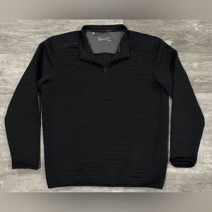 Men’s Under Amour - Golf Coldgear Loose Black Ribbed 1/4 zip pullover